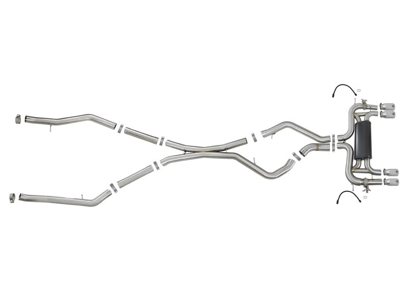 aFe MACH Force-Xp 3.5in 304 SS Cat-Back w/Polished Tips 15-18 BMW X5 M (F85)/X6 M (F86) V8-4.4L S63 aFe