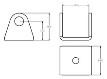 Load image into Gallery viewer, Ridetech Rod End Bracket 1-3/4 Wide