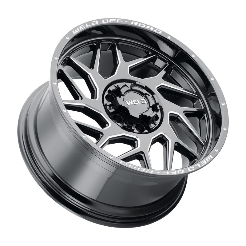 Weld Off-Road W117 20X10 Fulcrum 8X165.1 ET13 BS6.00 Gloss Black MIL 125.1