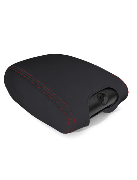 PRP 11-18 Jeep Wrangler JK/JKU Center Console Cover - Black with Red Stitching B104-01