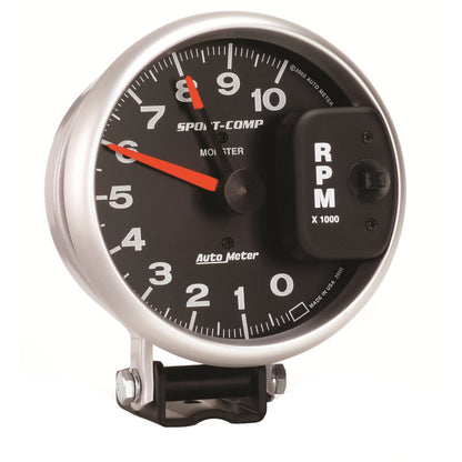 AutoMeter Gauge Tachometer 5in. 10K RPM Pedestal W/ Red Line Sport-Comp 3900