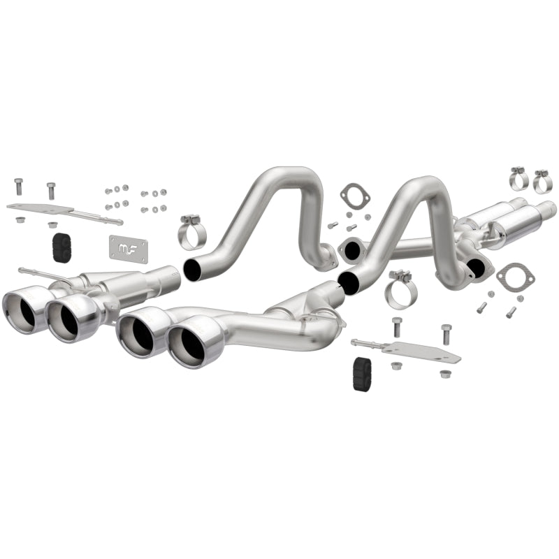 Magnaflow 00-04 Chev Corvette V8 5.7L Comp Series Quad Ctr Rr Exit SS Cat-Back Perf Exhaust - eliteracefab.com