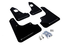 Load image into Gallery viewer, Rally Armor UR Mudflaps Urethane - Mitsubishi Evo X 2008-2015 - Black/SIlver - eliteracefab.com