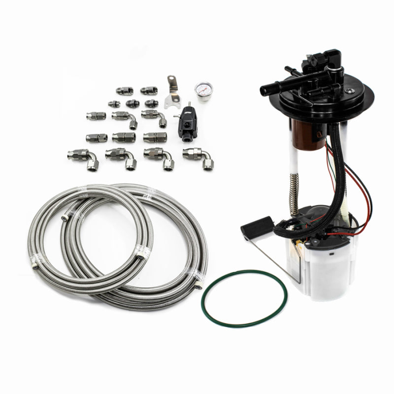 DeatschWerks 05-09 GM Truck DW400 Pump Module w/PTFE fuel lines - eliteracefab.com