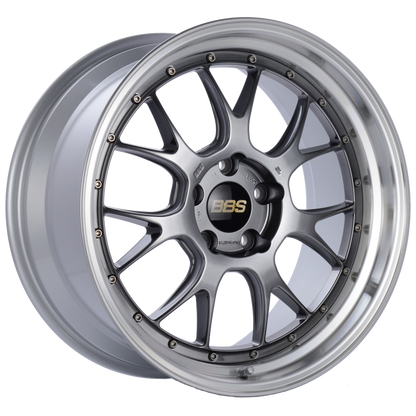 BBS LM-R 19x9.5 5x120 ET25 Diamond Black Center Diamond Cut Lip Wheel -82mm PFS/Clip Required BBS