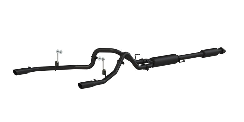 MBRP 2015 Ford F-150 5.0L 3in Cat Back Dual Split Rear Exit Black Exhaust System - eliteracefab.com