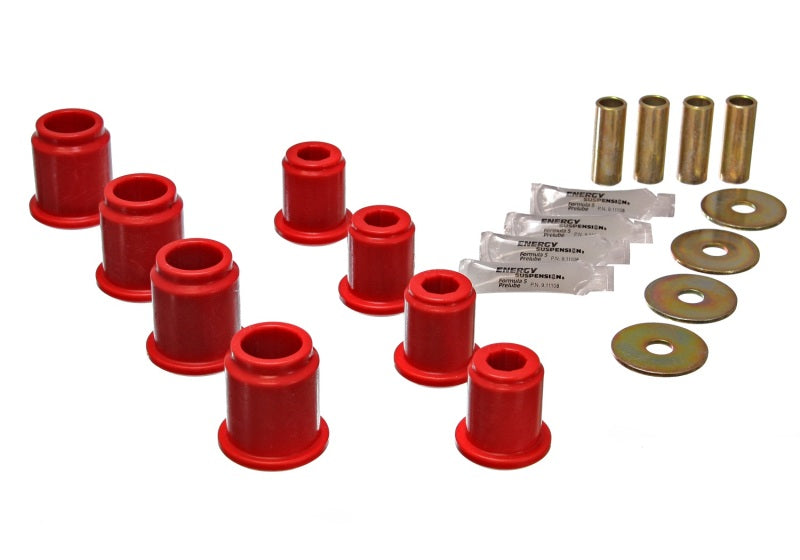 Energy Suspension 6/95-04 Toyota Pick Up 4W (Exc T-100/Tundra) Red Front Control Arm Bushing Set - eliteracefab.com