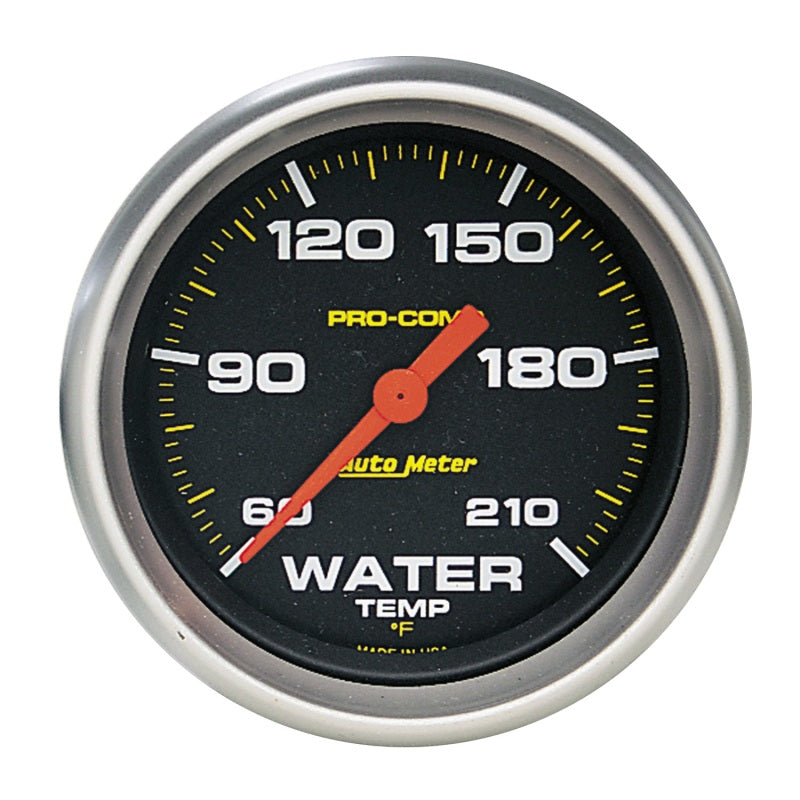 Autometer Pro Comp 60-210 Deg F Full Sweep Electronic Water Temperature Low Temp Gauge 5469