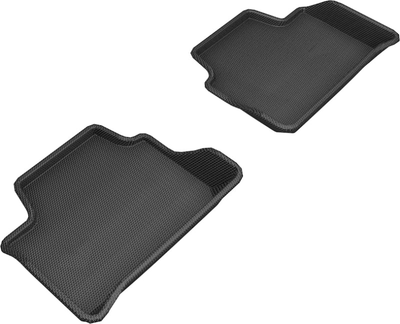 3D MAXpider L1BM10321509 2019-2020 BMW 3 Series (G20) Kagu 2nd Row Floormats - Black 3D MAXpider