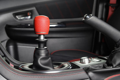 GrimmSpeed Stubby Shift Knob Stainless Steel Red - M12x1.25 - eliteracefab.com