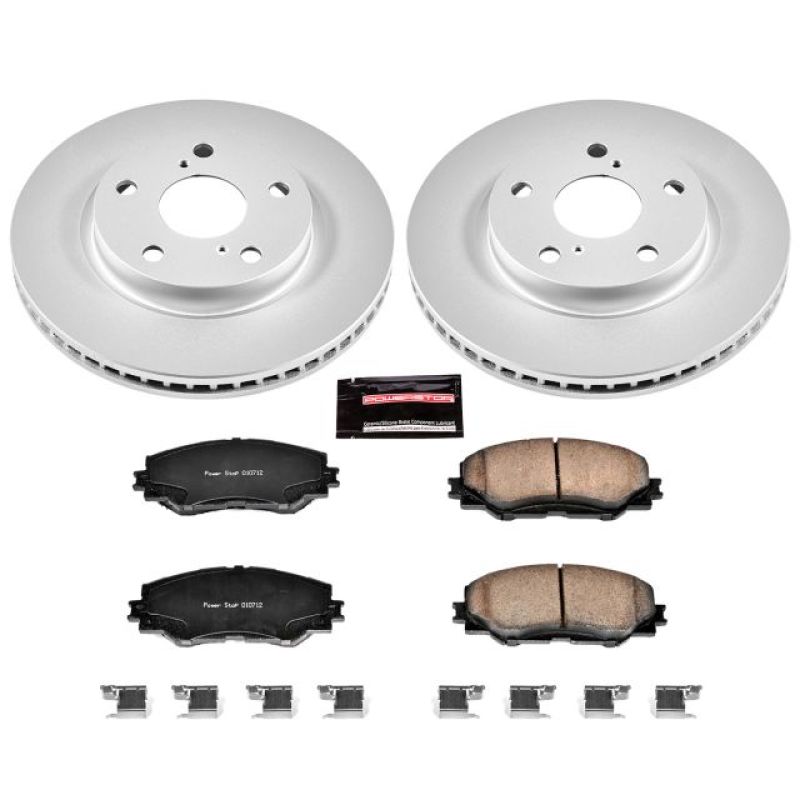 Power Stop 10-12 Lexus HS250h Front Z17 Evolution Geomet Coated Brake Kit - eliteracefab.com