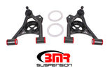 BMR 79-93 Mustang Fox Lower Control A-Arm Front w/ Spring Pocket/Tall Ball Joint - Black Hammertone AA037H