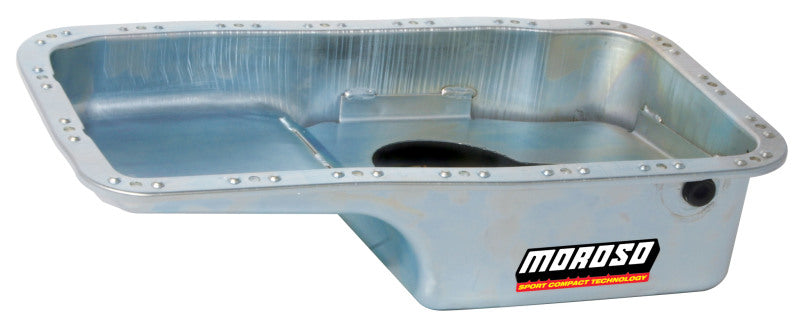 Moroso Acura/Honda 1.6L B16A3 Stock (w/Oil Drainbacks) Wet Sump 4qt 6in Steel Oil Pan - eliteracefab.com