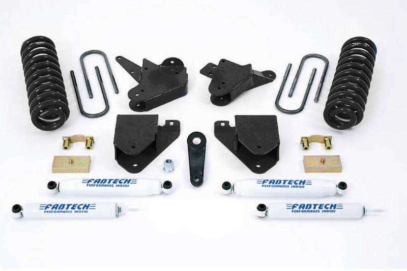 Fabtech 01-04 Ford F250/350 2WD 6in Basic System w/Perf. Shocks - eliteracefab.com