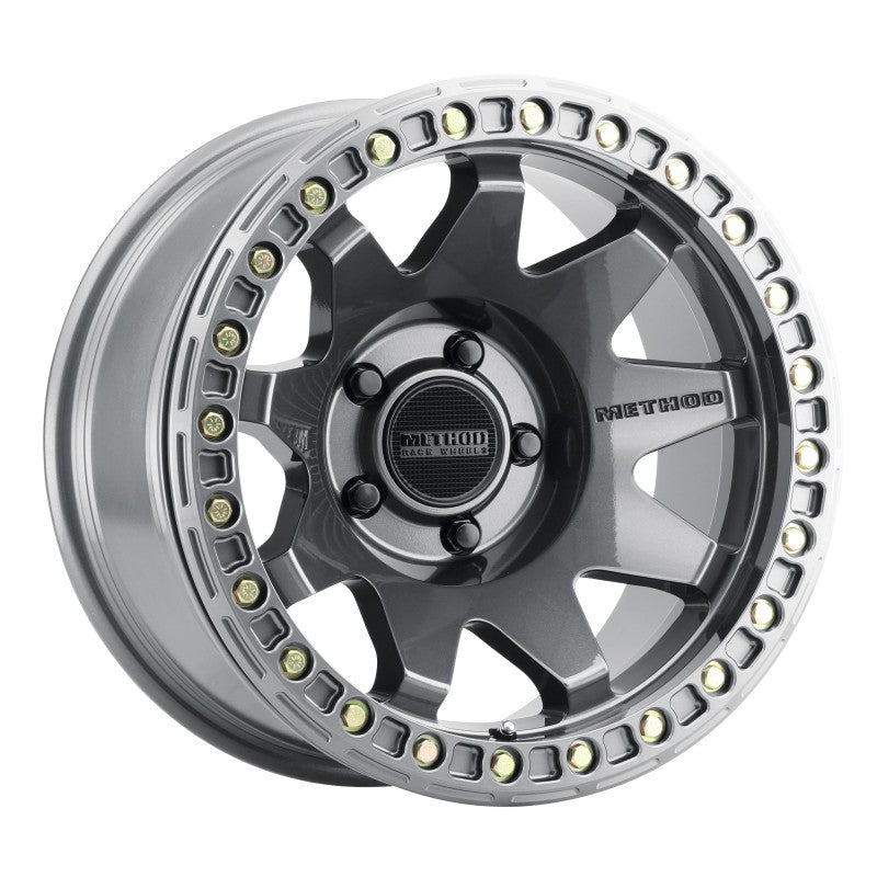 Method MR108 17x9 -44mm Offset 5x5 71.5mm CB Gloss Titanium w/BH-H24125-38 Wheel - eliteracefab.com