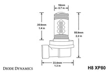 Load image into Gallery viewer, Diode Dynamics H8 XP80 LED - Cool - White (Pair)