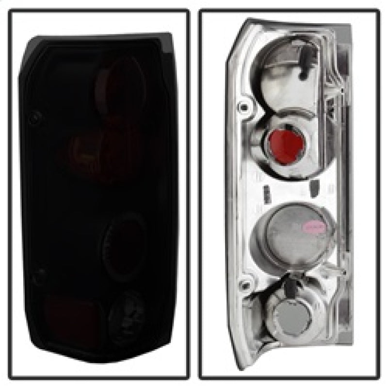 Spyder Ford F150 87-96/Ford Bronco 88-96 Euro Style Tail Lights Black Smoke ALT-YD-FF15089-BSM - eliteracefab.com