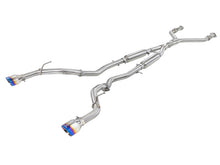 Load image into Gallery viewer, aFe Takeda 2.5in 304 SS Cat-Back Exhaust System w/ Blue Flame Tips 16-18 Infiniti Q50 V6-3.0L (tt) - eliteracefab.com