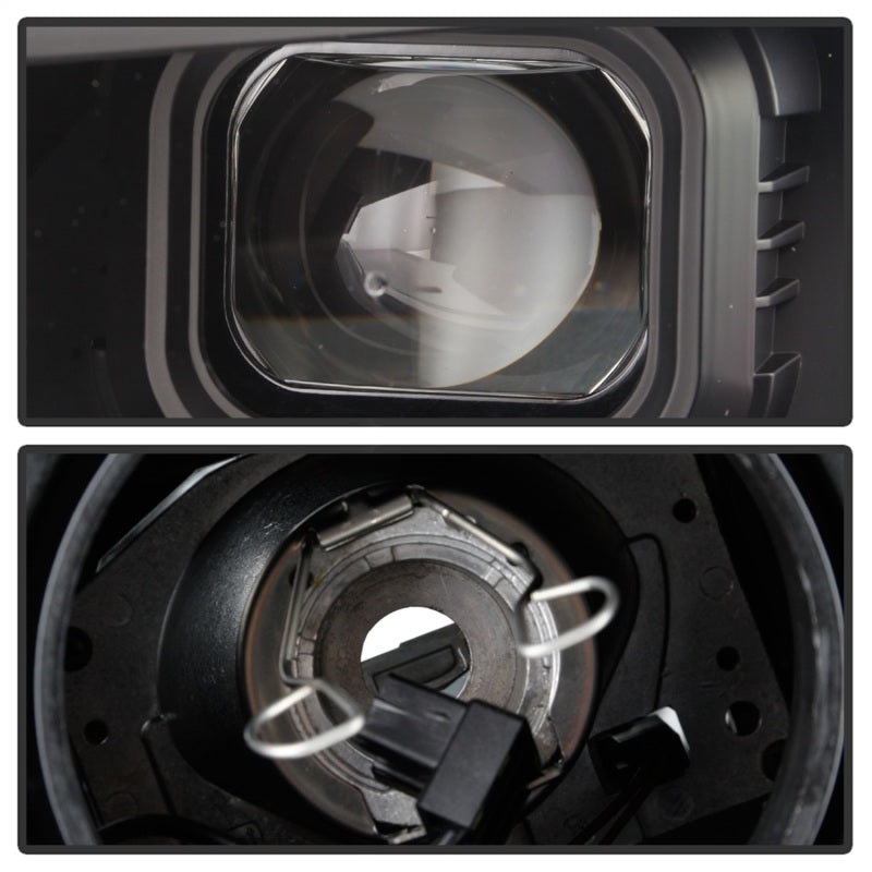 Spyder Chevy Camaro 16-18 Halogen Model Projector Headlights Black PRO-YD-CCAM16HALSI-SEQ-BK - eliteracefab.com