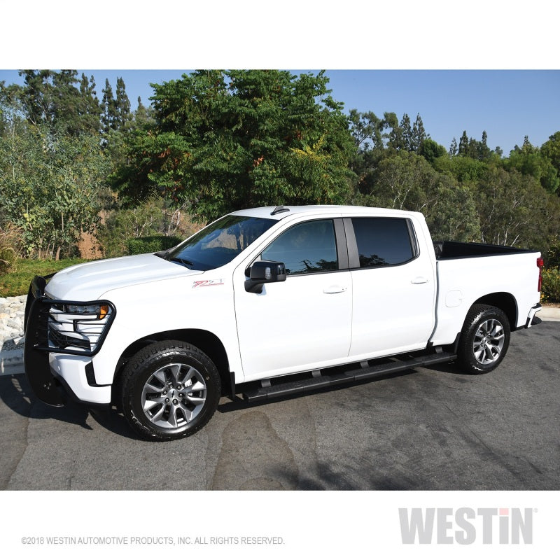 Westin 2019 Chevrolet Silverado/Sierra 1500 Crew Cab (5.5ft) R5 Modular Nerf Step Bars - Black - eliteracefab.com