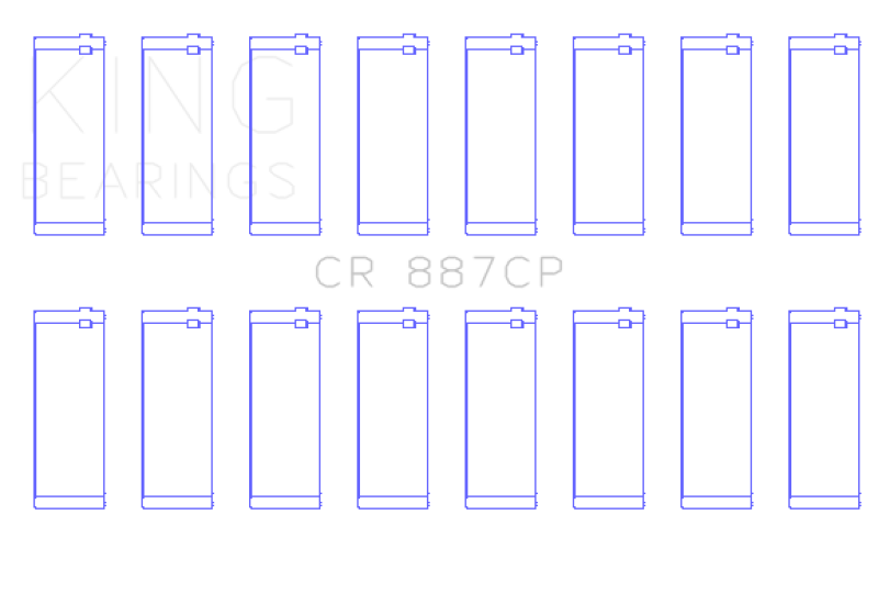 King 00-03 Ford F-650/F-750 T444E Connecting Rod Bearing Set