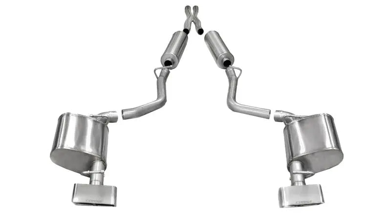 Corsa 11-13 Dodge Challenger R/T 5.7L V8 Polished Xtreme Cat-Back Exhaust - eliteracefab.com