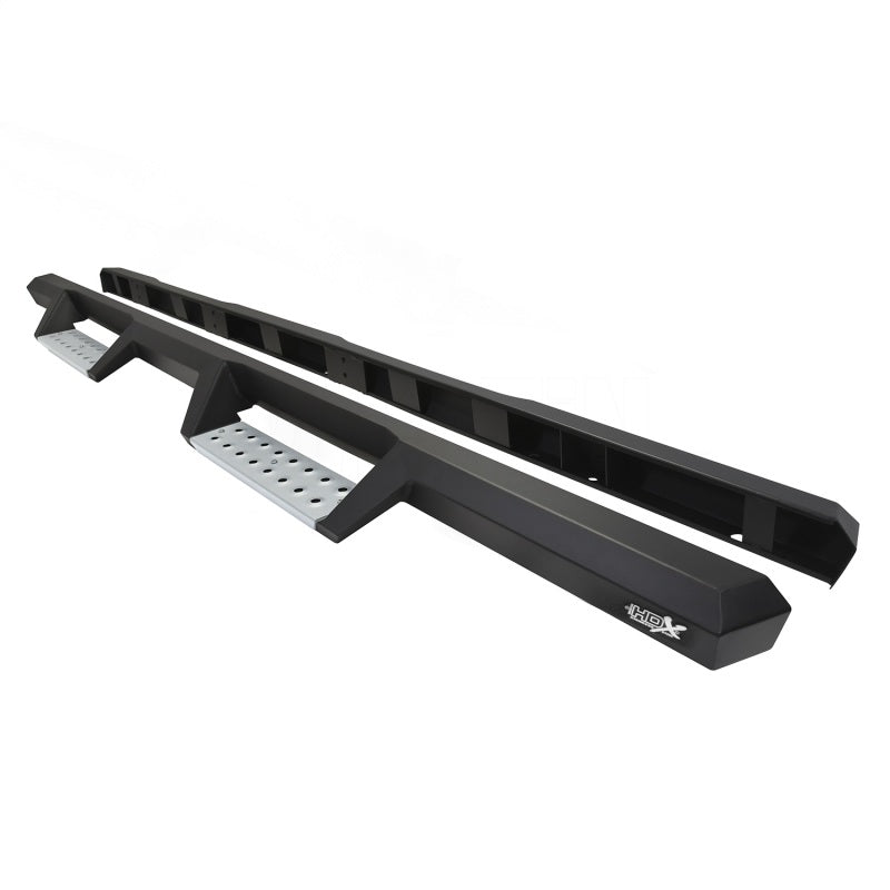 Westin 22-23 Toyota Tundra CrewMax HDX Stainless Drop Nerf Step Bars - Tex. Blk