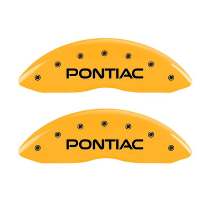 MGP 4 Caliper Covers Engraved Front Pontiac Rear Gxp Yellow Finish Blk Char 2005 Pontiac Bonneville MGP