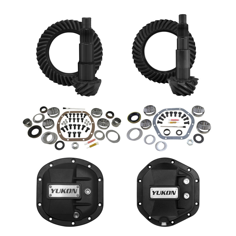 Yukon Master Overhaul Kit Stage 2 Jeep Re-Gear Kit w/Covers for Dana 30/44 4.88 Ratio 24 Spline Yukon Gear & Axle