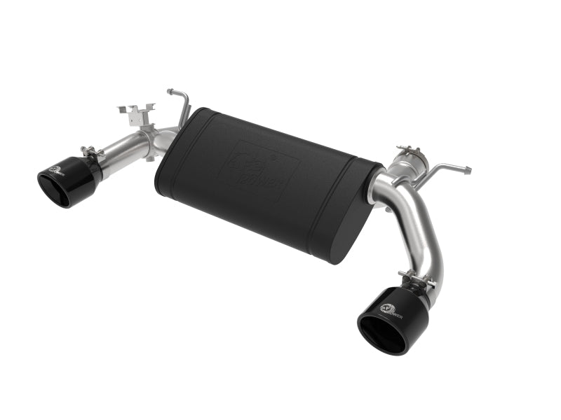 aFe MACHForce XP 3in to 2.5in 304 SS Axle-Back Exhaust w/ Black Tips 14-16 BMW M235i aFe