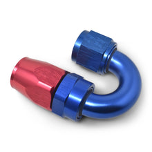 Load image into Gallery viewer, Russell Performance -8 AN Red/Blue 180 Degree Full Flow Swivel Hose End (With 3/4in Radius)