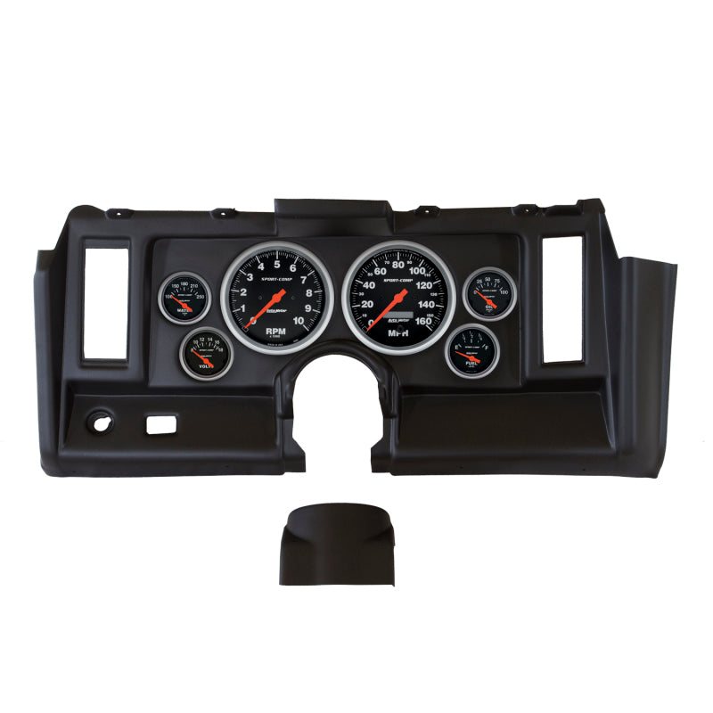 Autometer Sport-Comp 1969 Camaro Dash Kit 6pc Tach / MPH / Fuel / Oil / WTMP / Volt 7021-SC