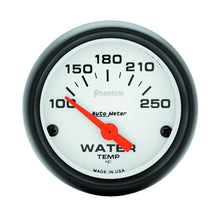 Load image into Gallery viewer, AutoMeter GAUGE; WATER TEMP; 2 1/16in.; 100-250deg.F; ELECTRIC; PHANTOM - eliteracefab.com