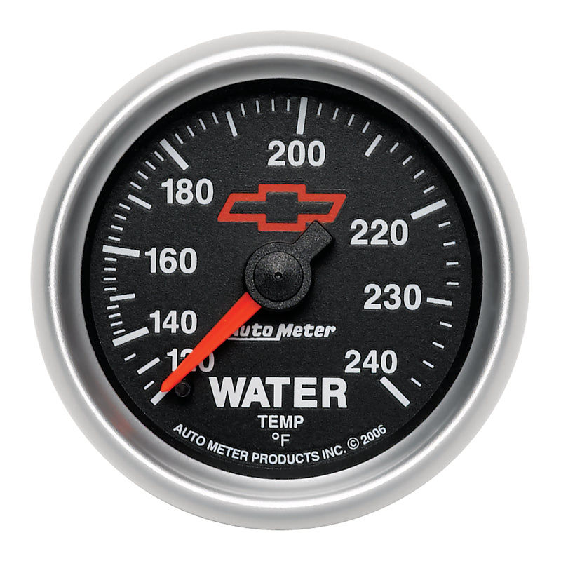 Autometer Sport-Comp II 2-1/16in 120-240 Deg Mechanical Water Temp Gauge - Bowtie Black 3632-00406
