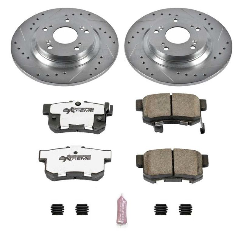 Power Stop 00-09 Honda S2000 Rear Z26 Street Warrior Brake Kit PowerStop