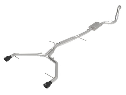 aFe 17-19 Audi A4 (B9) MACH Force-Xp 3in to 2.5in 304 SS Cat-Back Exhaust System-Dual SS Tips aFe