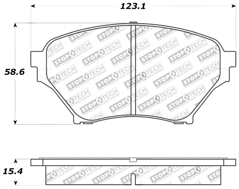 StopTech Performance 01-05 Miata w/ Sport Suspension Front Brake Pads D890 - eliteracefab.com