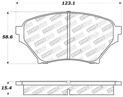 StopTech Performance 01-05 Miata w/ Sport Suspension Front Brake Pads D890 - eliteracefab.com