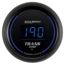 Load image into Gallery viewer, AutoMeter GAUGE; TRANS TEMP; 2 1/16in.; 340deg.F; DIGITAL; BLACK DIAL W/BLUE LED - eliteracefab.com