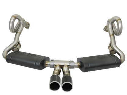 aFe MACHForce-Xp 2in 304 SS Cat-Back Exhaust w/Carbon Fiber Tips 13-16 Porsche Boxster 2.7L/3.4L aFe
