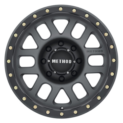 Method MR309 Grid 18x9 +18mm Offset 8x6.5 130.81mm CB Titanium/Black Street Loc Wheel - eliteracefab.com