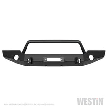 Load image into Gallery viewer, Westin 18-19 Jeep Wrangler JL WJ2 Full Width Front Bumper w/Bull Bar Textured Black - eliteracefab.com