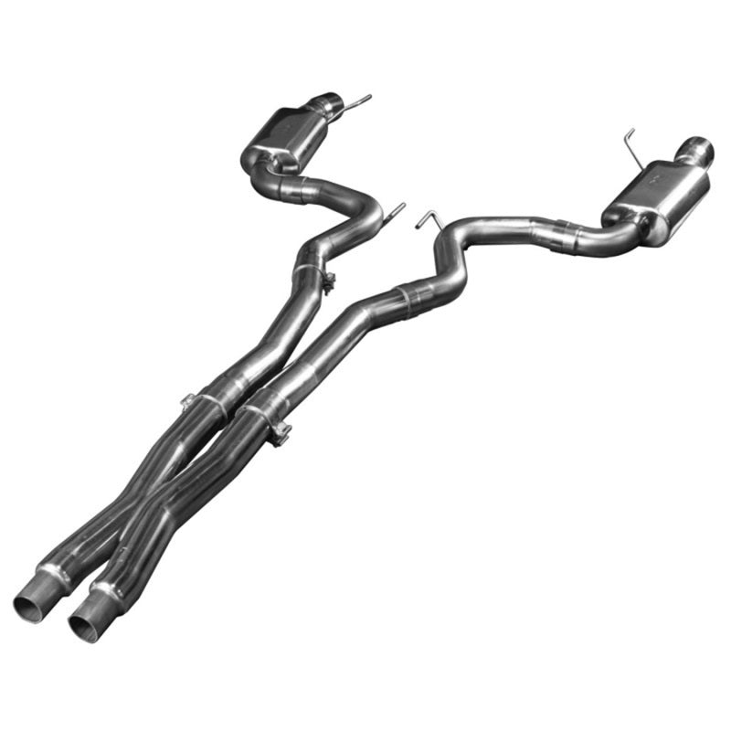 Kooks 15+ Mustang 5.0L 4V Convertible 3in Cat-Back w/ X-Pipe 4in Slash Cut Polished Tips Exhaust - eliteracefab.com