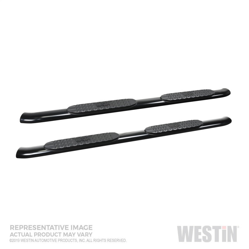 Westin 19-20 Chevrolet/GMC Silverado/Sierra 1500 Double Cab PRO TRAXX 4 Oval Nerf Step Bars - Black - eliteracefab.com