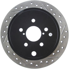 Load image into Gallery viewer, STOPTECH 08-10 IMPREZA WRX (EXC STI)/08-10 IMPREZA COUPE/SEDAN SLOTTED &amp; DRILLED LEFT REAR ROTOR, 127.47029L - eliteracefab.com