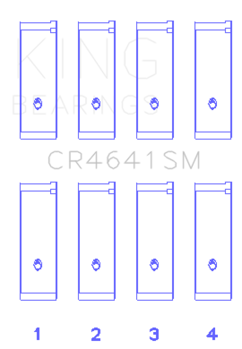 King Suzuki J24B (Size 0.50 Oversized) Rod Bearing Set King Engine Bearings