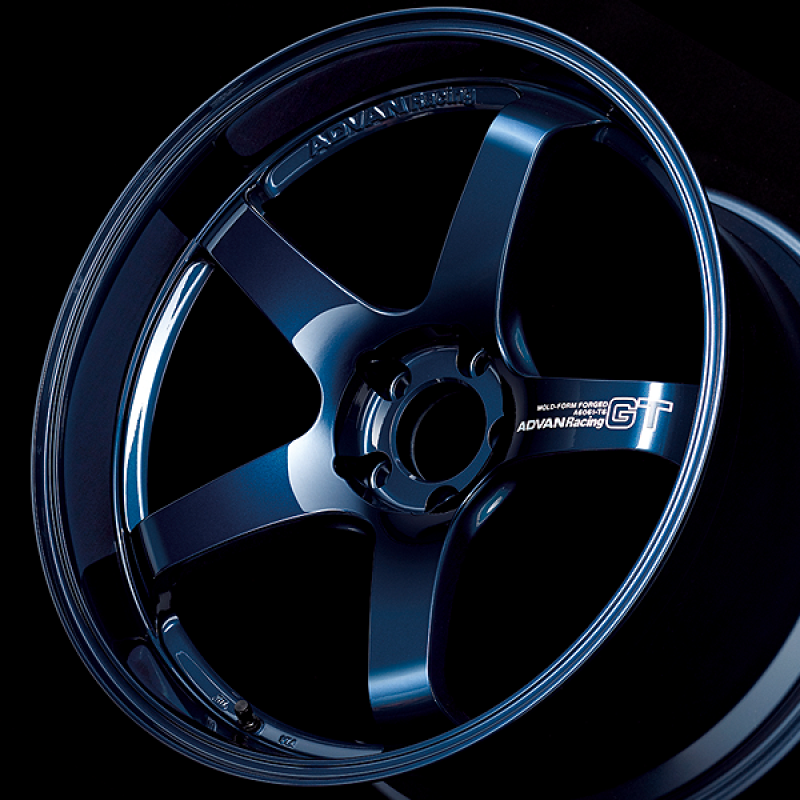 Advan YAQ8K40PTBP GT Premium Version 18x10.0 +40 5-130 Racing Titanium Blue Wheel