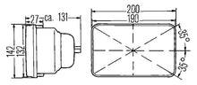 Load image into Gallery viewer, Hella Vision Plus 8in x 6in Sealed Beam Conversion Headlamp Kit (Legal in US for MOTORCYLCES ONLY) - eliteracefab.com