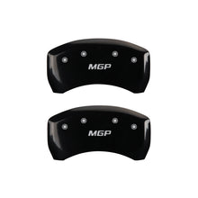 Load image into Gallery viewer, MGP 4 Caliper Covers Engraved Front &amp; Rear Oval Logo/Ford Yellow Finish Black Char 2011 Ford F-150 MGP