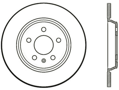 StopTech Power Slot 09-10 Audi A4/A4 Quattro / 08-10 A5 / 10 S4 Rear Right Drilled Rotor - eliteracefab.com